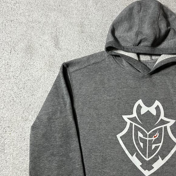 G2 Esports Hoodie Mens Medium Gray Graphic Pullover Sweatshirt Gaming - Picture 7 of 13